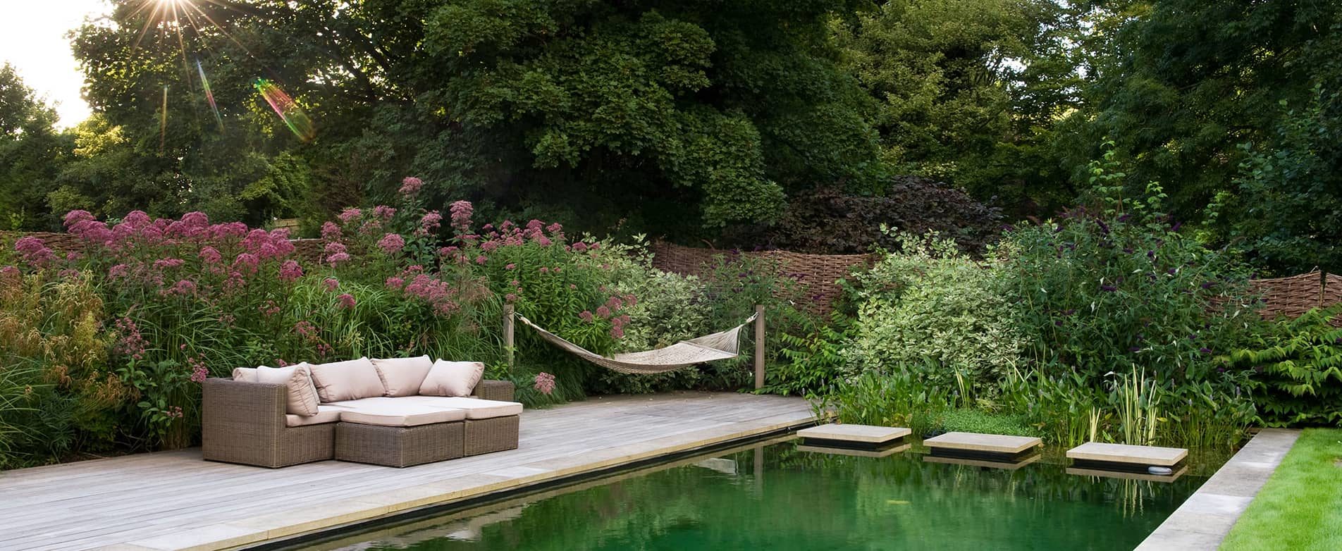 naturally filtered swimming pond